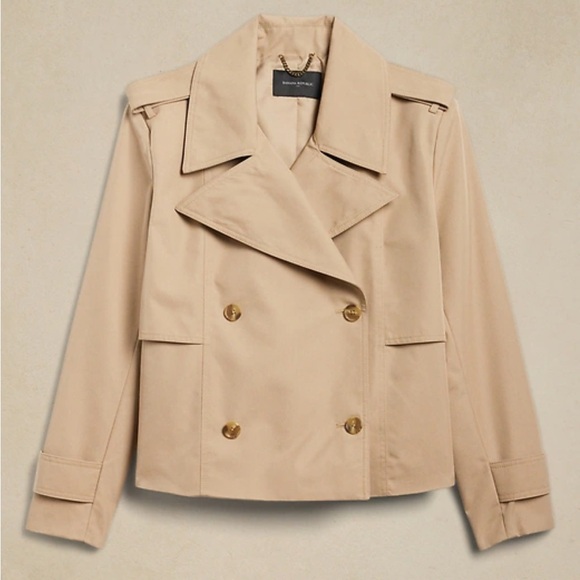 Banana Republic Classic Beige Trench Coat - Picture 2 of 12